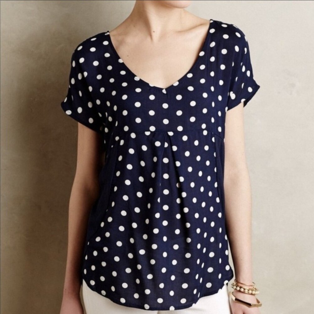 $20 or 2 for $30 PORRIDGE (Anthropologie) polka dot top